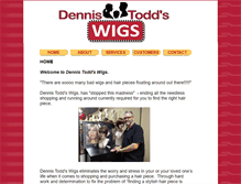 Tablet Screenshot of dennistoddwigs.com